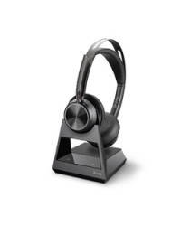 Voyager Focus 2-M Office - беспроводная гарнитура для ПК, стационарного и мобильного телефона (Bluetooth, Hybrid ANC, базовая станция Office, USB-A, M